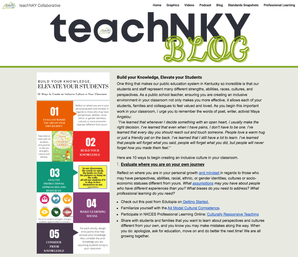 build your knowledge, elevate your students blog post