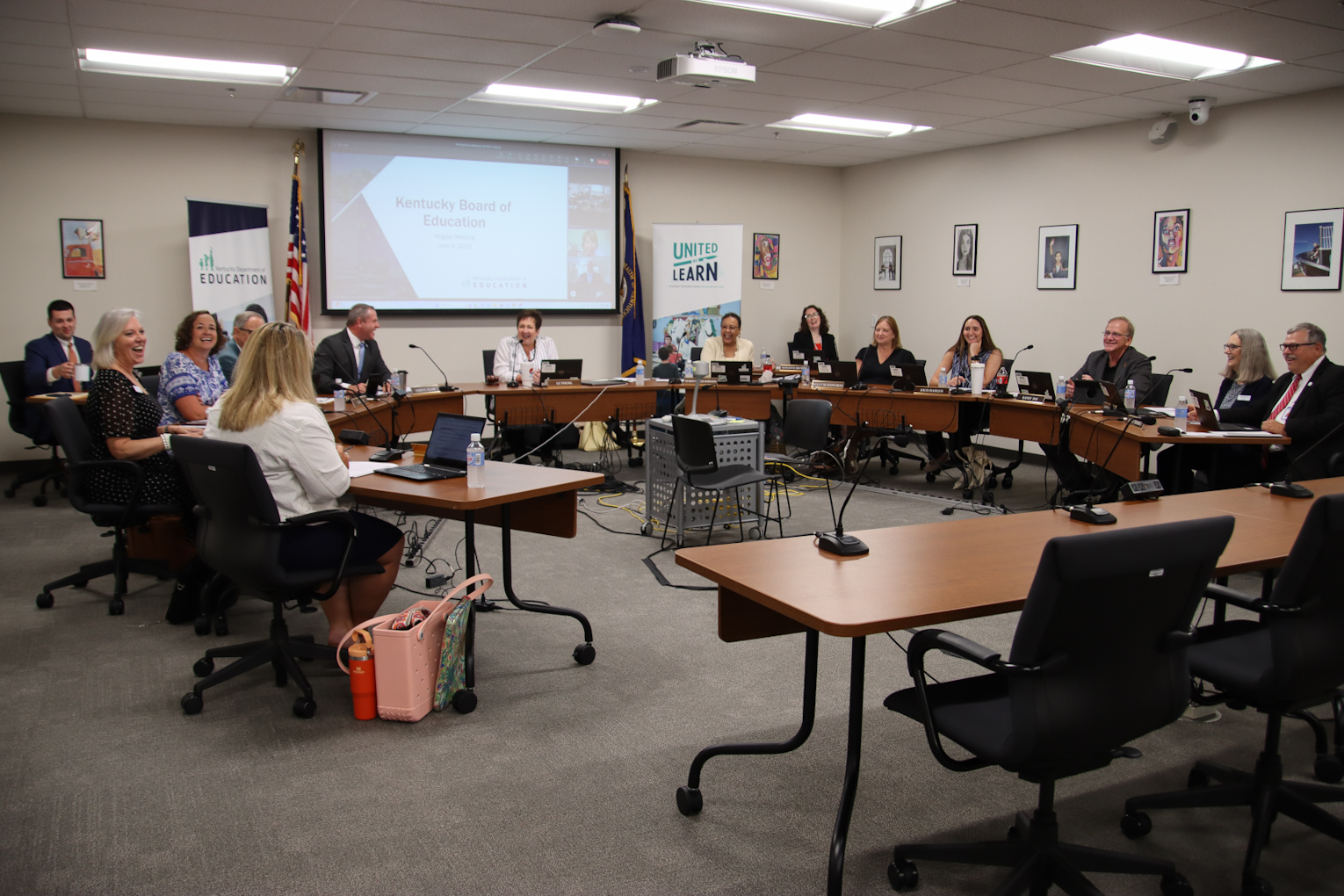 KBE meeting in the state board room