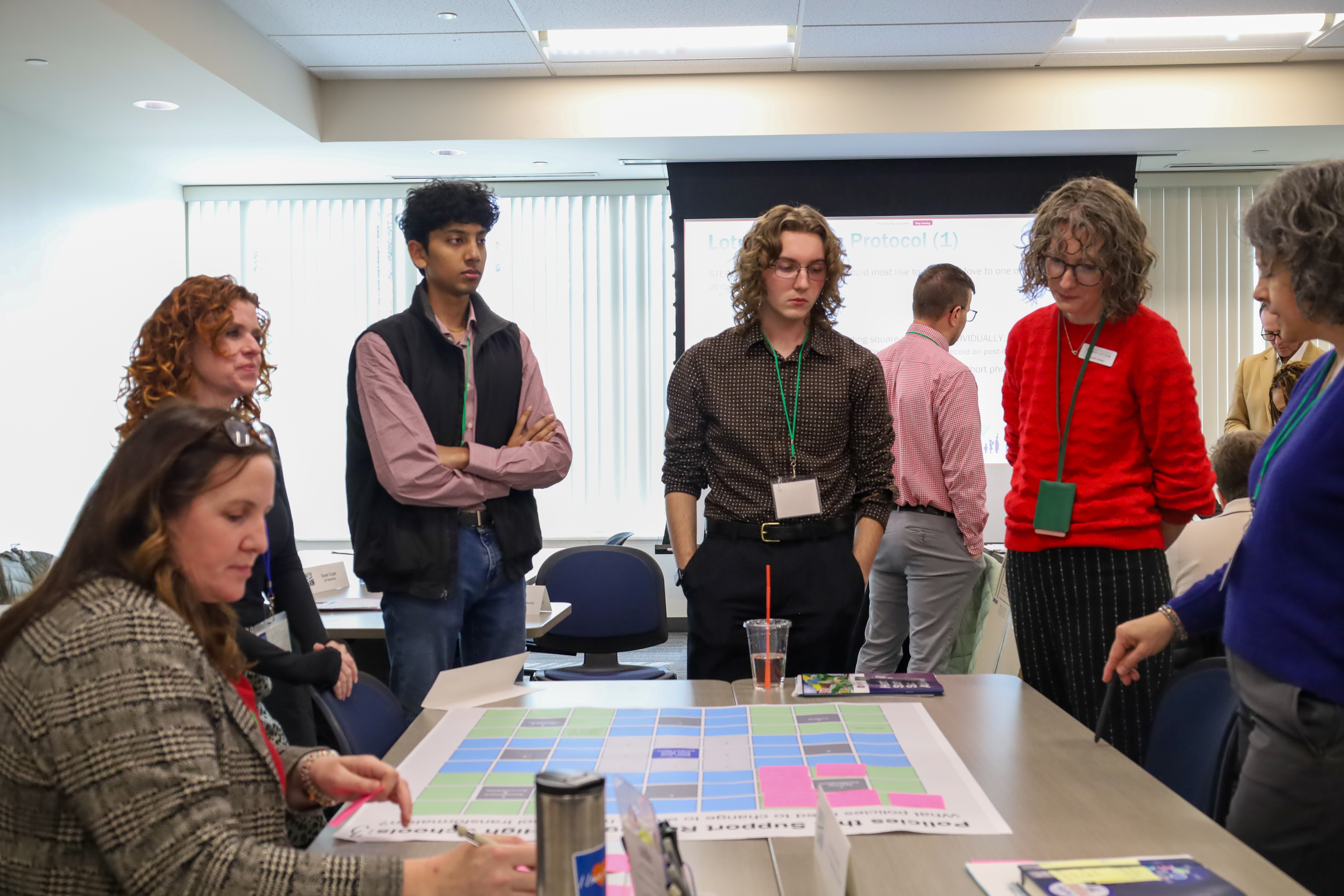 Kentucky Untied We Learn Council Members discuss a group activity at the convening on January 23, 2026.