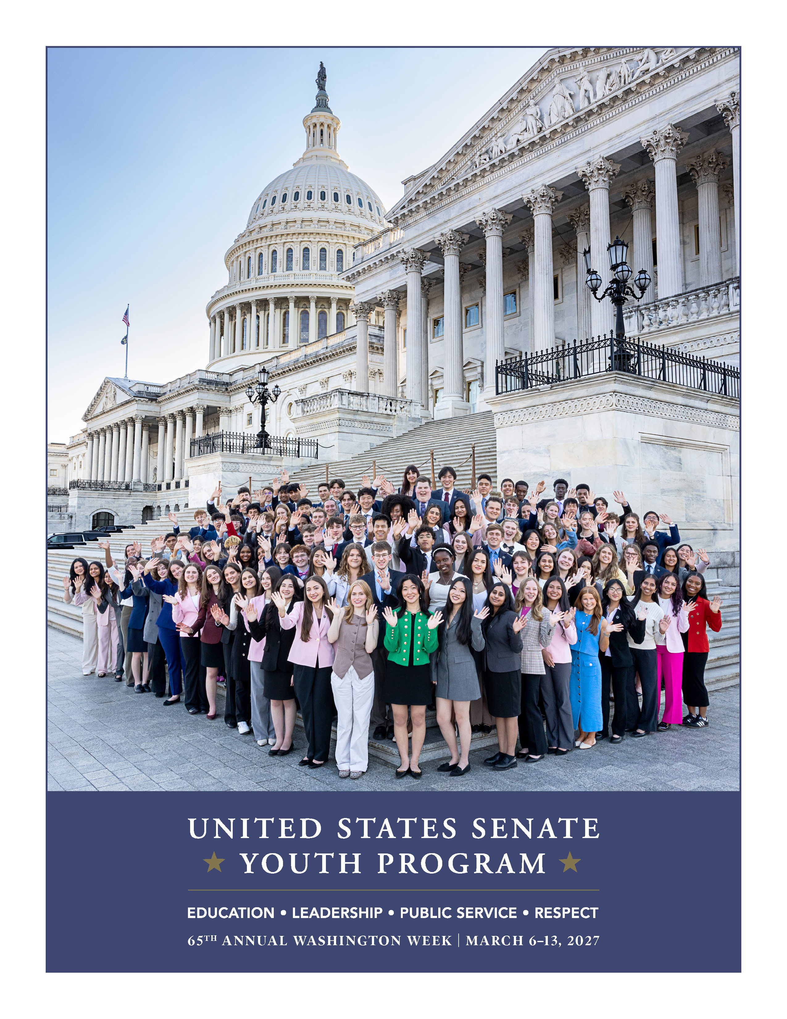 Cover page of the U.S. Senate Youth Program brochure