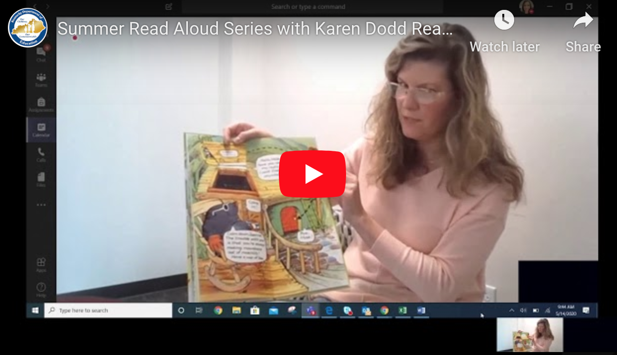 Karen Dodd Reading A Squirrel's Tale