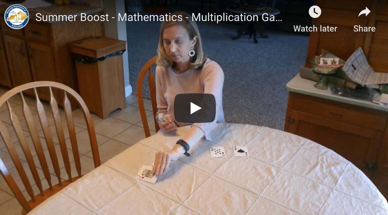 Multiplication Card Game Video