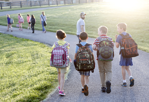 picture of students walking