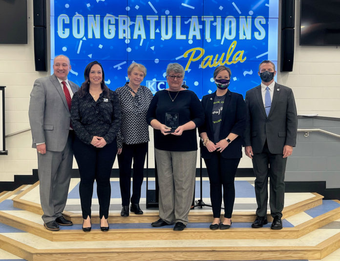  Picture of the 2021 - 2022 Kentucky    Education Support Staff Professional    Award winner - Paula Rust​​