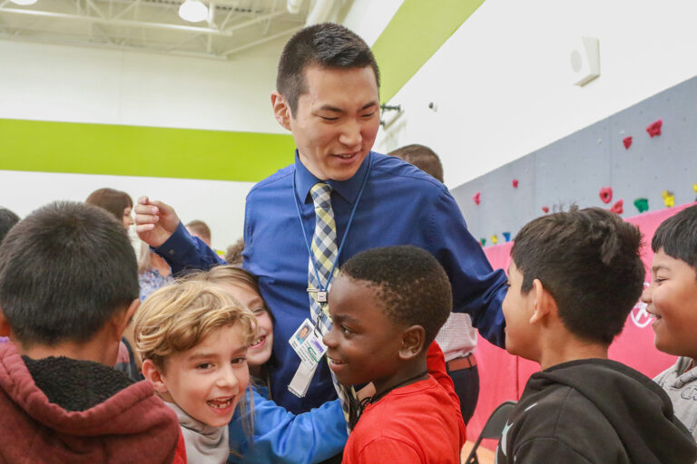 Shane Baker received the Milken Family Foundation National Educator Award 