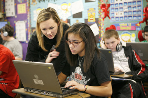 Teacher and Student Mayfield MS